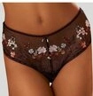 LASCANA Stringpanty Maria mit Blumen aus Stickereispitze, als Dessous-Set