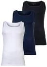 bugatti Unterhemd Herren Unterhemd 3er Pack Baumwolle (Packung, 3er Pack)