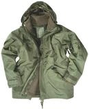 Mil-Tec Parka Milit&auml;r N&auml;sseschutzjacke mit Fleecejacke