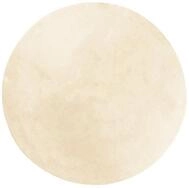 vidaXL Teppich Teppich HUARTE Kurzflor Weich und Waschbar Creme &Oslash; 100 cm, Runde,