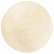 vidaXL Teppich Teppich HUARTE Kurzflor Weich und Waschbar Creme &Oslash; 120 cm, Runde,