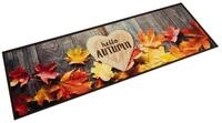vidaXL Teppich, K&uuml;chenteppich Waschbar Herbst 60x180 cm Samt