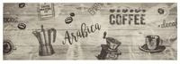 vidaXL Teppich, K&uuml;chenteppich Waschbar Kaffee Grau 60x180 cm Samt