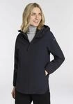 Funktionsjacke CMP "WOMAN JACKET FIXED HOOD", Damen, Gr. 34, blau (antracite),...