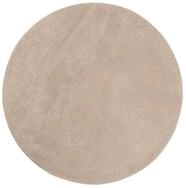 vidaXL Teppich Teppich HUARTE Kurzflor Weich und Waschbar Sandfarben &Oslash; 200 cm,