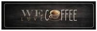 vidaXL Teppich, K&uuml;chenteppich Waschbar Kaffee 45x150 cm Samt