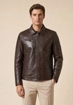 RICANO Lederjacke Claude Lamm-Nappa Lederjacke mit Polokragen