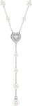 Swarovski Y-Kette Schmuck Geschenk Ariana Grande Y-Halskette Herz, mit...