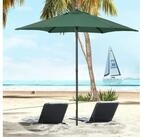Outsunny Sonnenschirm sechseckig, windfest, stabil, LxB: 196x196 cm, Balkonschirm,