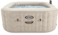 Intex Whirlpool &raquo;PureSpa Chevron Deluxe&laquo;, aufblasbares Aufstellbecken, braun, in
