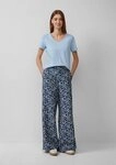 s.Oliver Chinos Hose Wide-Leg-Hose im Loose Fit mit Elastikbund