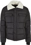 URBAN CLASSICS Winterjacke Urban Classics Herren Sherpa Collar Padded Shirt Jacket