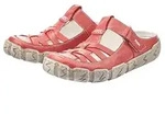 Rieker Clog Sabot, Sommerschuh, Schlappen, Hausschuh mit Ziern&auml;hten rot 39 EU