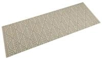 vidaXL Fu&szlig;matte K&uuml;chenteppich Waschbar Bl&auml;tter 60x180 cm Samt, Rechteckig, H&ouml;he: