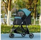 PawHut Hundebuggy 2 in 1 Katzenwagen, Hundewagen Katzenbuggy mit Regenschutz,
