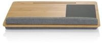 hjh OFFICE Laptop-St&auml;nder Laptopunterlage Comfilap Bambus, Stoff, (bis 21 Zoll, mit
