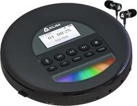 KLIM Nomad tragbarer CD-Player (Bluetooth, tragbarer Discman mit Kopfh&ouml;rer, Ideal