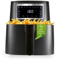 GOURMETmaxx Hei&szlig;luftfritteuse 4 L Airfryer, Fritteuse mit Touchscreen, 1300 W, 9