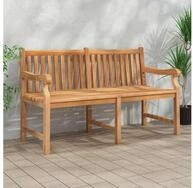 vidaXL Gartenbank vidaXL Gartenbank 150 cm Massivholz Teak