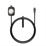 Nomad Universal Ladekabel Smartwatch-Ladekabel, f&uuml;r iPhone, Watch, Schwarz