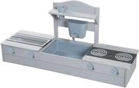 roba&reg; Sandkasten Tiny - 2 in 1 Balkonsandkasten mit Matschk&uuml;che f&uuml;r Kinder -