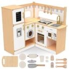Mamabrum Spielk&uuml;che Kinderk&uuml;che aus Holz - Komplettes K&uuml;chen-Set f&uuml;r kreative