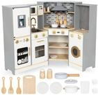 Mamabrum Spielk&uuml;che Kinderk&uuml;che XXXL aus Holz &ndash; Moderne Spielk&uuml;che mit Zubeh&ouml;r