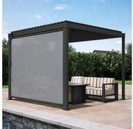 Mirador Pergola 80/88 Kurbel-Seitenrollo 3m/4m, (Packung, 1-tlg), Polyester PVC