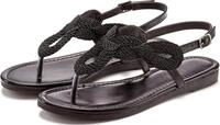 LASCANA Sommerschuh, offener Schuh, Zehentrenner Sandale, Pantolette im Metallic-Look