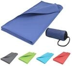 ZOLLNER Strandtuch, Mikrofaser (1-St), 90 x 180 cm, 80% Polyester, 20% Polyamid,