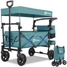 Sekey Bollerwagen 150 kg Faltbarer Bollerwagen mit Dach und 3-Punkt-Sicherheitsgurt,
