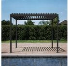 Mirador Pergola 80S Pavillon Terrassen&uuml;berdachung Anthrazit, (Packung), Stahl
