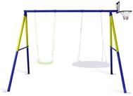CCLIFE Doppelschaukel Schaukelgestell Outdoor 200 kg Schaukelgestell Metall