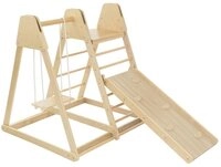 Joyz Kletterger&uuml;st Indoor Holz Spielplatz Motorik Lernspielzeug Kinder