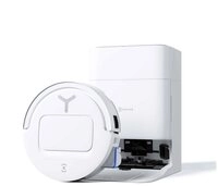 ECOVACS Saugroboter Saug-und Wischroboter Wei&szlig; App gesteuert, Beutellos, mit
