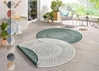 HANSE Home Teppich Porto Wendeteppich, rund, H&ouml;he: 5 mm, In-& Outdoor, Wetterfest,