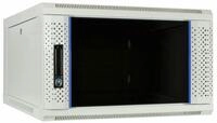 DSIT Wandgeh&auml;use 6 HE Serverschrank, Wandgeh&auml;use mit Glast&uuml;r, Wei&szlig;, (BxTxH)...
