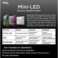TCL 75Q8CX7 Mini-LED-Fernseher (189 cm/75 Zoll, 4K Ultra HD, Smart-TV, Google...
