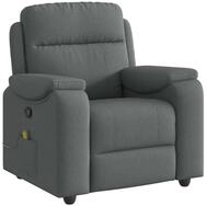 vidaXL Sessel Massagesessel Dunkelgrau Stoff (1-St)