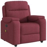 vidaXL Sessel Massagesessel Weinrot Stoff (1-St)