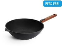 WOLL Wok Eco Logic QXR Guss-Wok- und R&uuml;hrpfanne, Aluminiumguss (1-tlg), PFAS-freie