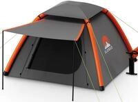 ELONEO aufblasbares Zelt mit Vordach & Luftpumpe, 1-4 Personen, Camping Zelt,