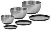 Genius R&uuml;hrsch&uuml;ssel Edelstahl-Sch&uuml;ssel-Set mit Deckel, R&uuml;hrsch&uuml;ssel f&uuml;r die