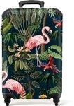 NoBoringSuitcases.com&copy; Kinderkoffer Jungtiere - Muster - Kinder - Flamingo -...