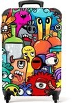 NoBoringSuitcases.com&copy; Kinderkoffer Design - Regenbogen - Tiere - Monster - Lustig -