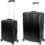 Travelhouse Trolleyset London, 4 Rollen, (2 tlg), TSA Zahlenschloss Alu-Rahmen