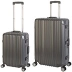 Travelhouse Trolleyset London, 4 Rollen, (2 tlg), TSA Zahlenschloss Alu-Rahmen