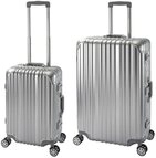 Travelhouse Trolleyset London, 4 Rollen, (2 tlg), TSA Zahlenschloss Alu-Rahmen