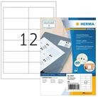 HERMA Etikettenpapier Herma Etiketten permanent haftend 97 x 42,3 mm weiss 80...