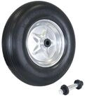 TRUTZHOLM Schubkarren-Rad Schubkarrenrad Vollgummi Pannensicher mit Achse PU